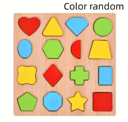 Wooden Educational Puzzle Board for Kids – ABC, Urdu Haroof, Math & Shapes Learning Toy